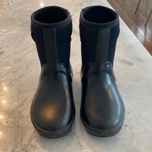 Ugg black winter boots, girls size 11